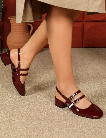 Pantofi SHEIN, visiniu