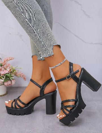 Sandale SHEIN, negru