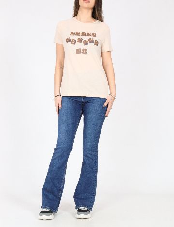 Tricou Pull&Bear, crem