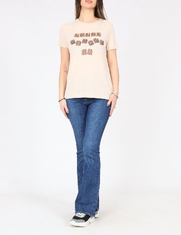 Tricou Pull&Bear, crem