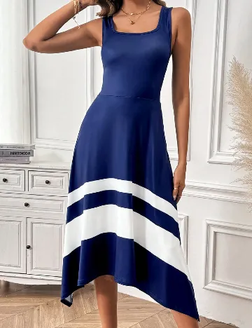 Rochie medie SHEIN, bleumarin