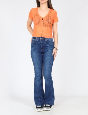 Top Bershka, portocaliu