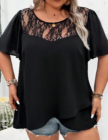 Bluza SHEIN CURVE, negru