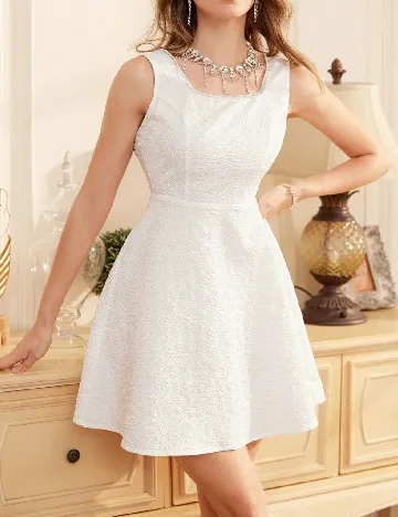 Rochie scurta SHEIN, alb