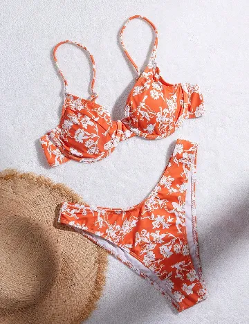 Costum de baie SHEIN, portocaliu