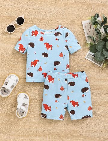 Compleu Shein Kids, bleu