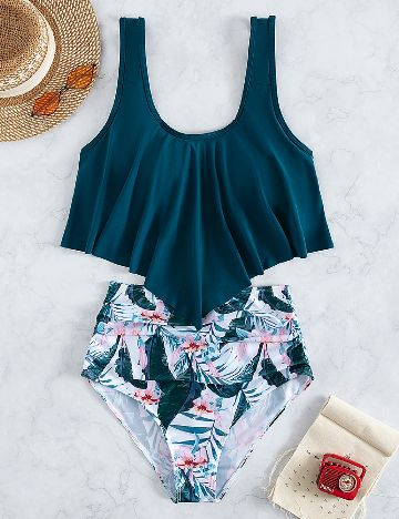 Costum de baie SHEIN, mix culori