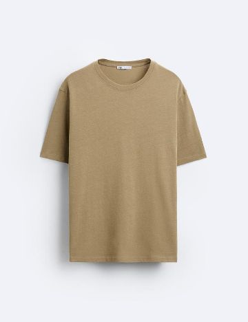 Tricou Zara, kaki