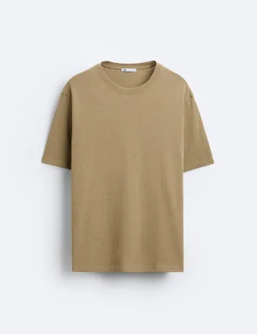 Tricou Zara, kaki