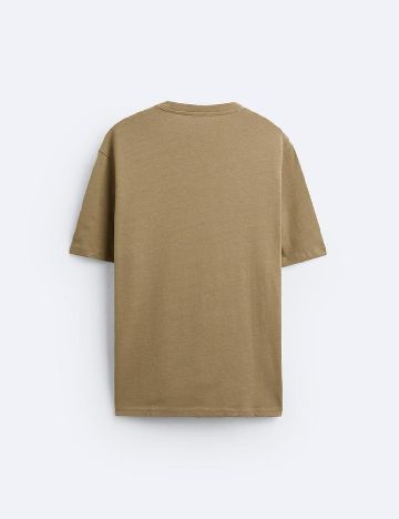 Tricou Zara, kaki
