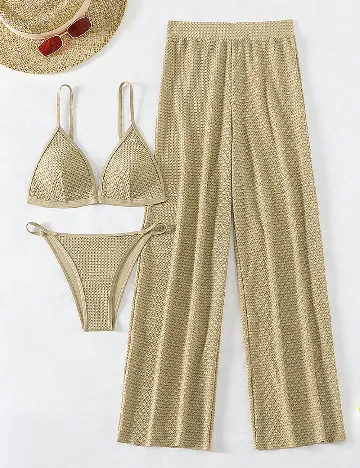 Costum de baie SHEIN, maro