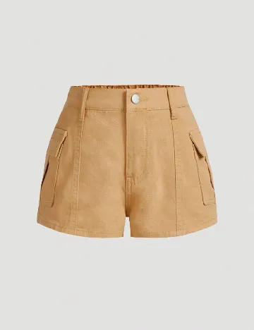 Pantaloni scurti Shein Kids, maro
