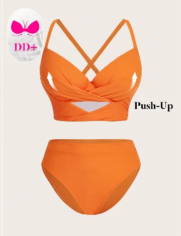 Costum de baie SHEIN, portocaliu