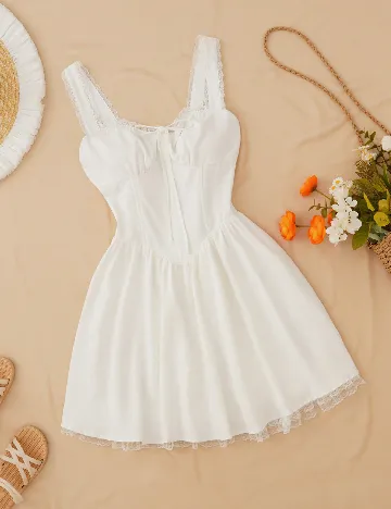 Rochie scurta SHEIN, alb