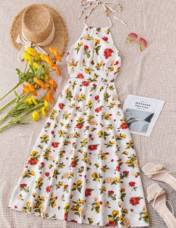 Rochie medie SHEIN, alb