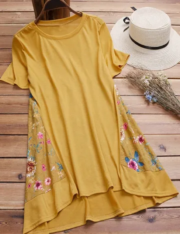 Rochie scurta SHEIN, galben