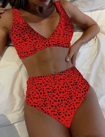 Costum de baie SHEIN, rosu