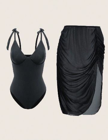 Costum de baie SHEIN, negru