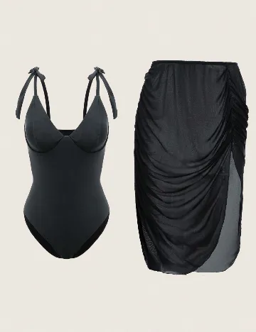 Costum de baie SHEIN, negru