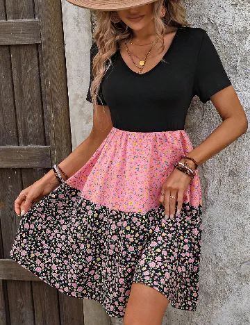 Rochie scurta SHEIN, mix culori