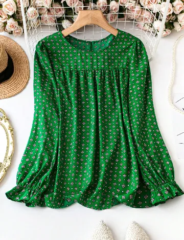 Bluza SHEIN CURVE, verde