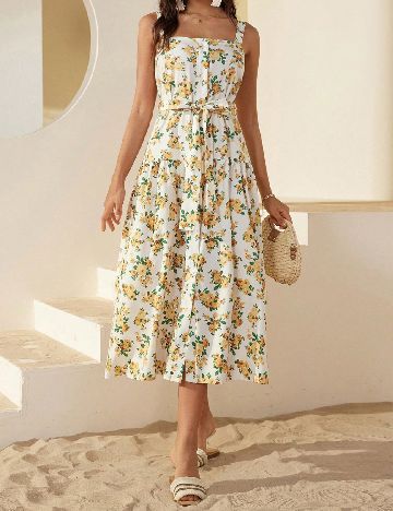 Rochie medie SHEIN, floral print