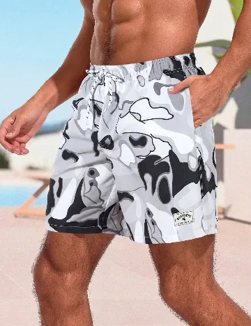 Short de baie SHEIN, gri