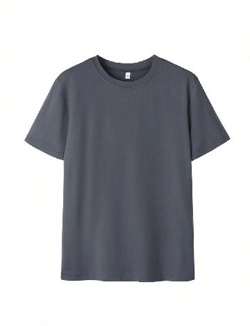Tricou Oversize SHEIN, gri