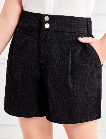 Pantaloni scurti Shein Kids, negru