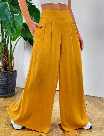 Pantaloni SHEIN, mustar