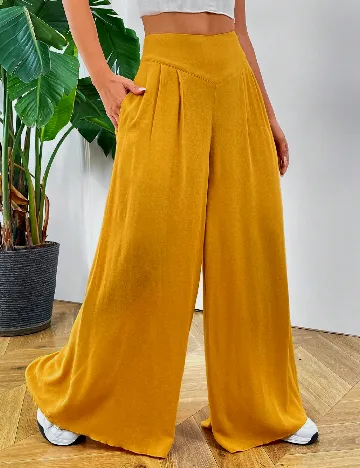 Pantaloni SHEIN, mustar