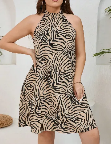 Rochie scurta SHEIN CURVE, bej