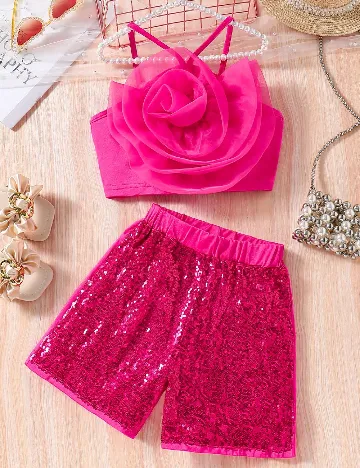 Compleu Shein Kids, roz