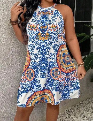 Rochie scurta SHEIN CURVE, mix culori