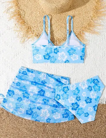 Costum de baie Shein Kids, albastru