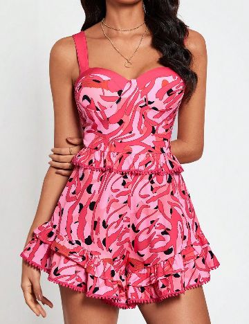 Rochie scurta SHEIN, roz