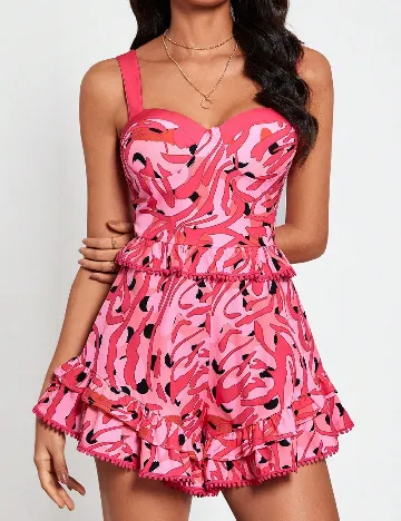 Rochie scurta SHEIN, roz