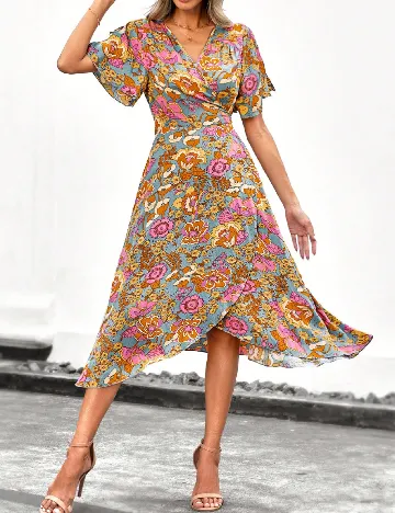 Rochie medie SHEIN, floral print