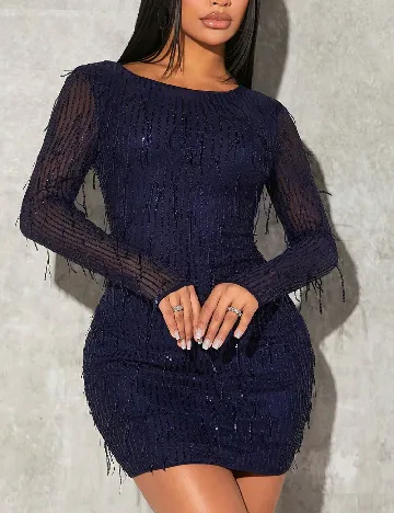 Rochie scurta SHEIN, bleumarin