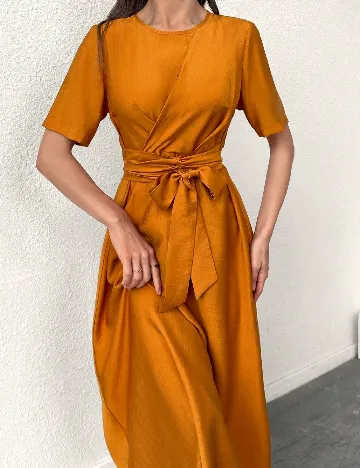 Rochie medie SHEIN, portocaliu