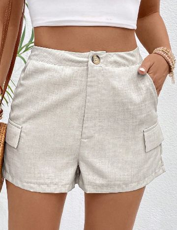 Pantaloni scurti SHEIN, gri deschis