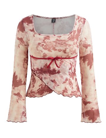 Bluza SHEIN CURVE, ecru/roz