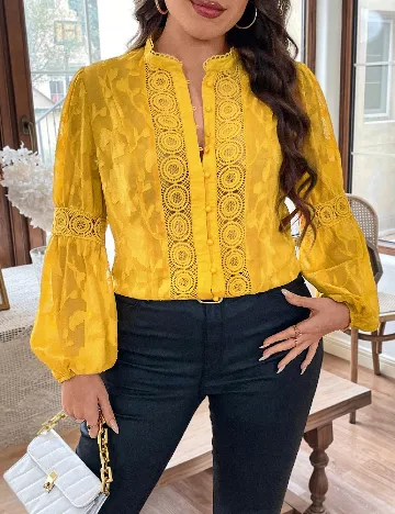 Bluza SHEIN CURVE, galben