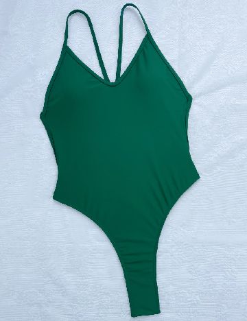 Costum de baie SHEIN, verde