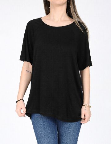 Tricou Oversize Pull&Bear, negru