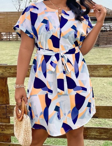 Rochie scurta SHEIN CURVE, mix culori