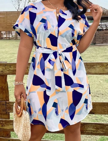 Rochie scurta SHEIN CURVE, mix culori