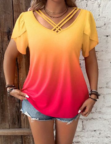 Bluza SHEIN CURVE, mix culori