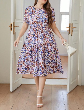 Rochie medie SHEIN CURVE, mix culori