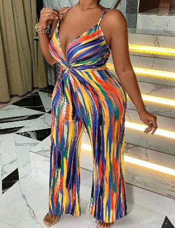 Salopeta SHEIN CURVE, mix culori